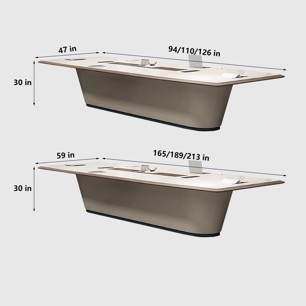 Light Luxury Modern Lacquered Conference Table - image 7