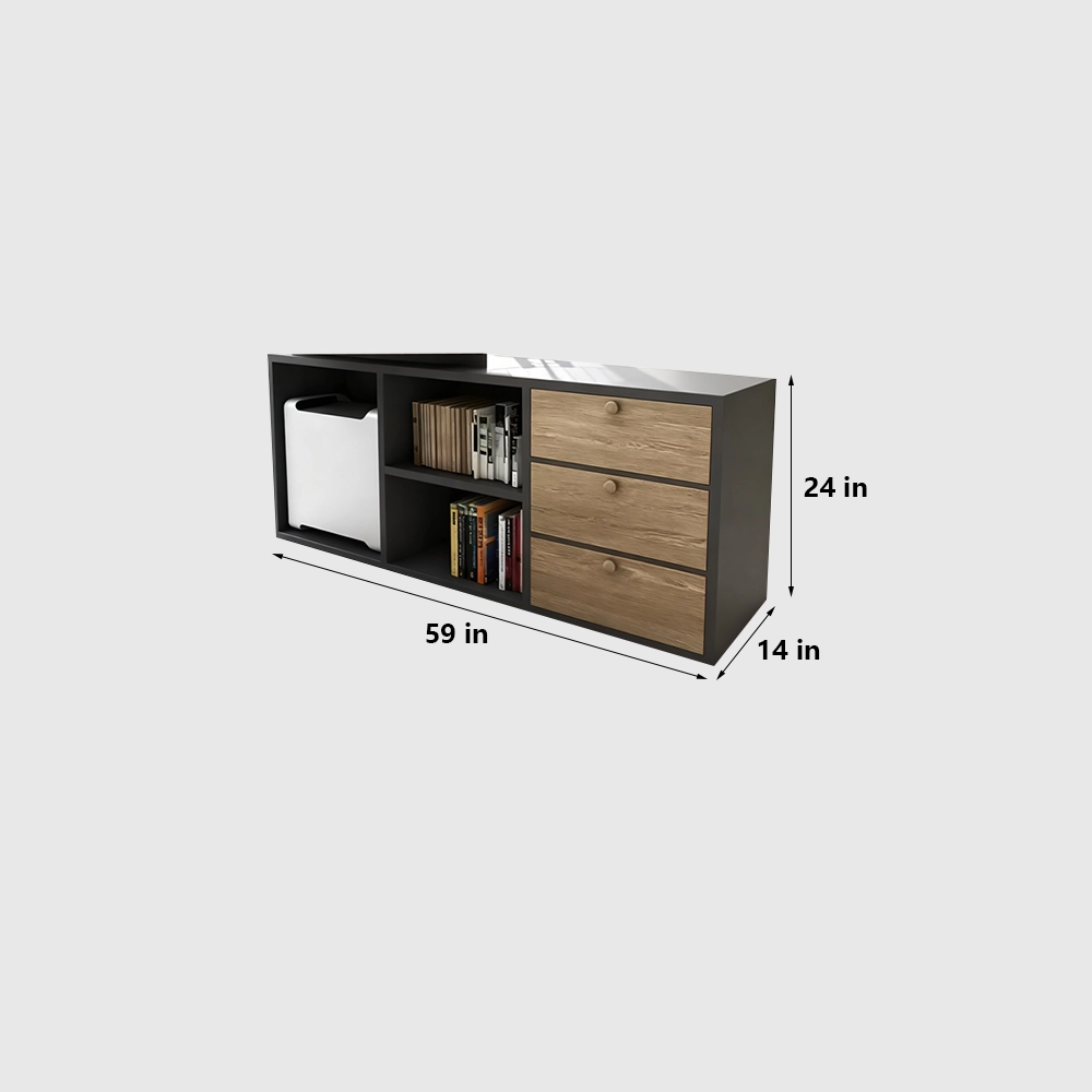 Innovative Industrial-Style Solid Wood Executive Desk - image 17