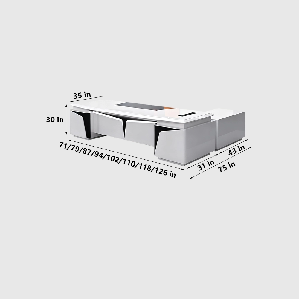 Innovative Lacquered Executive Desk - Maoters - image 15