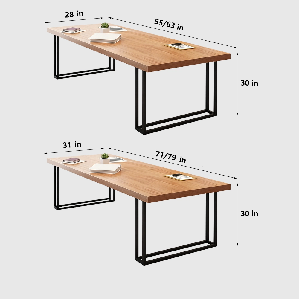 Industrial Style Solid Wood Conference Table - Maoters - image 6