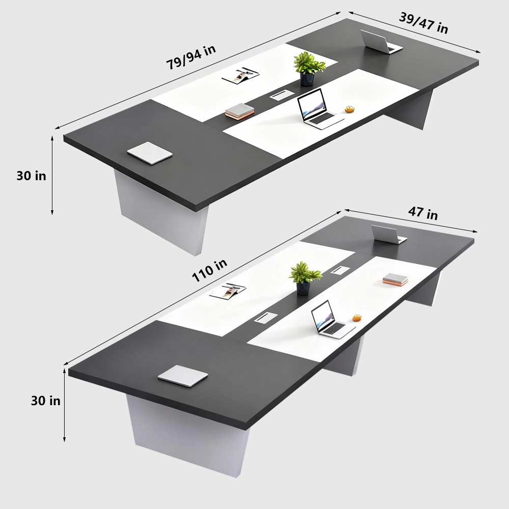 Long Rectangular Office Negotiation Table - image 7