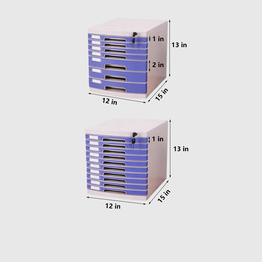 Lockable Desktop File Cabinet - Multi-layer Storage - image 6
