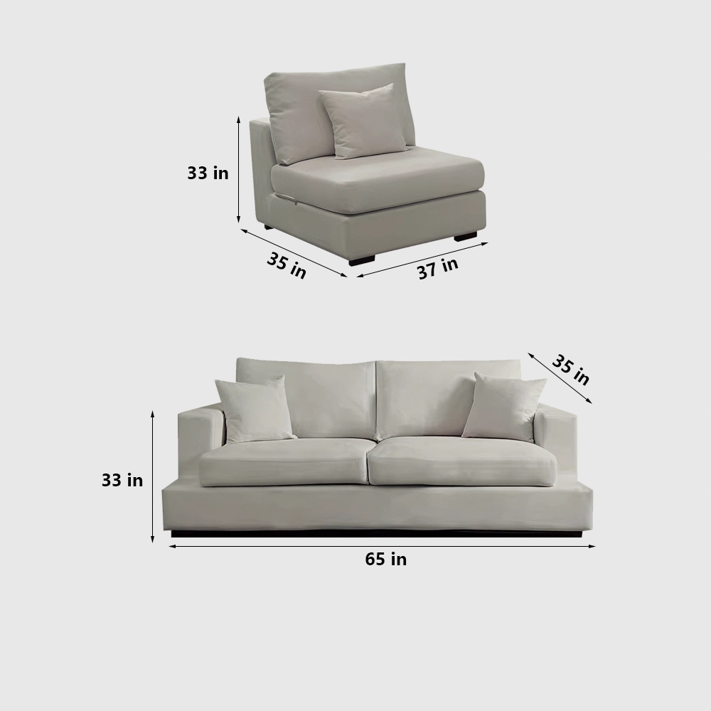 Modular L-Shaped Sectional Sofa - image 7