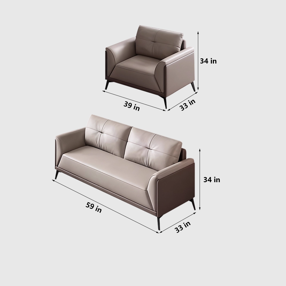 Modern Office Sofa Leather - Maoters - image 6