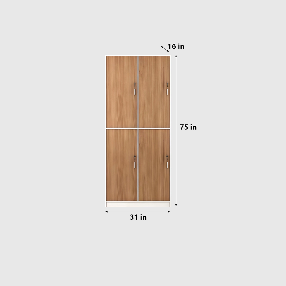 Bathroom Gym Wooden Locking Locker - image 5