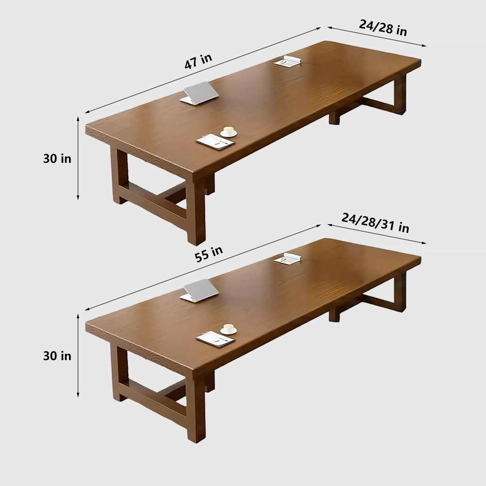Long Rustic Wooden Conference Table - Maoters - image 7