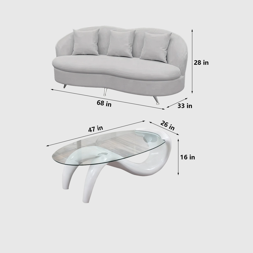 Small Fabric Coffee Table - Maoters - image 7