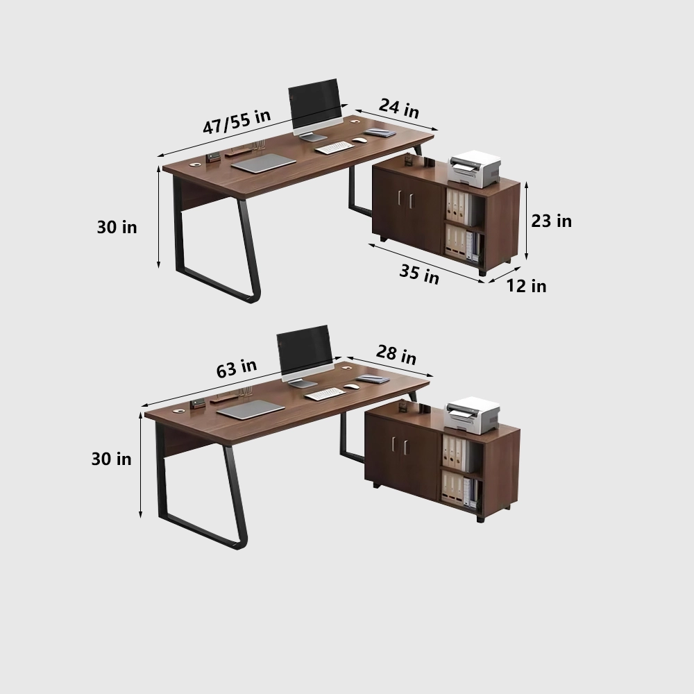 Compact &amp; Simple Computer Desk for Senior Management - image 13