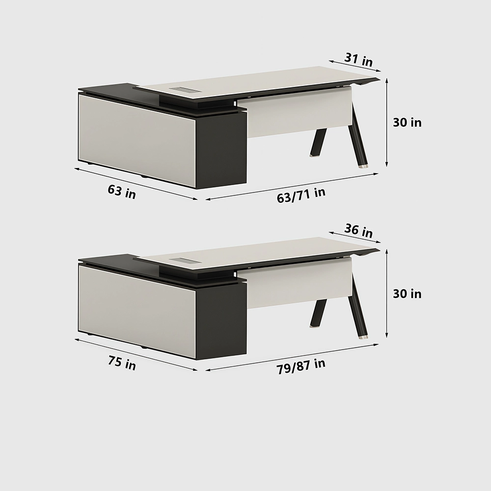Executive Office Computer Desk - Modern and Stylish - image 15