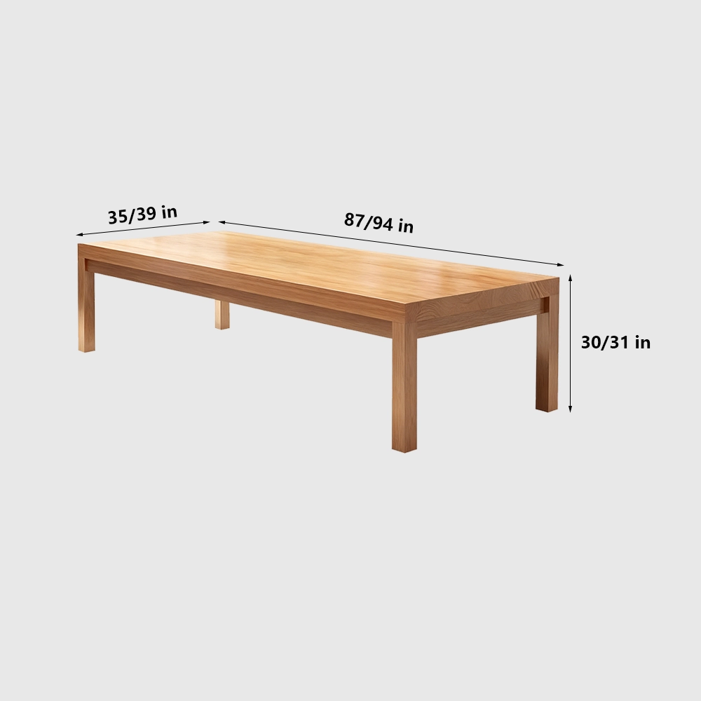 Elegant Solid Wood Minimalist Conference Table - Maoters - image 9