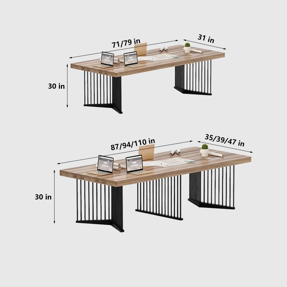 Minimalist Solid Wood Conference Table - image 7