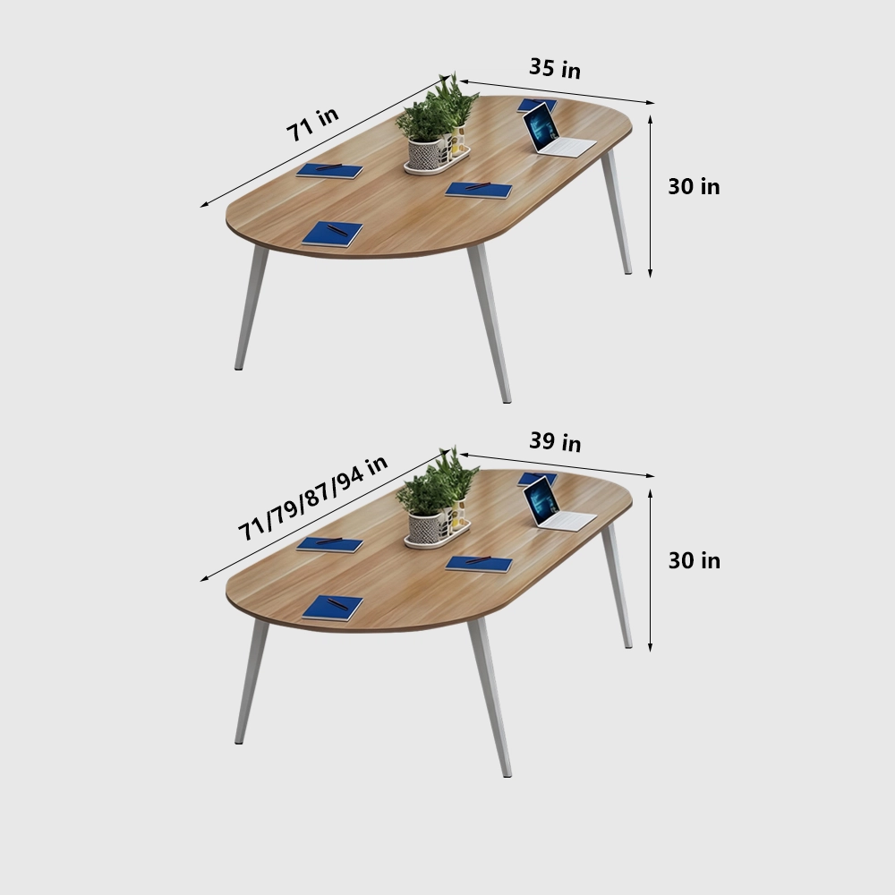 White Oval Conference Table - Maoters - image 7