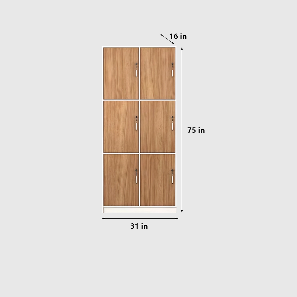 Bathroom Gym Wooden Locking Locker - image 6