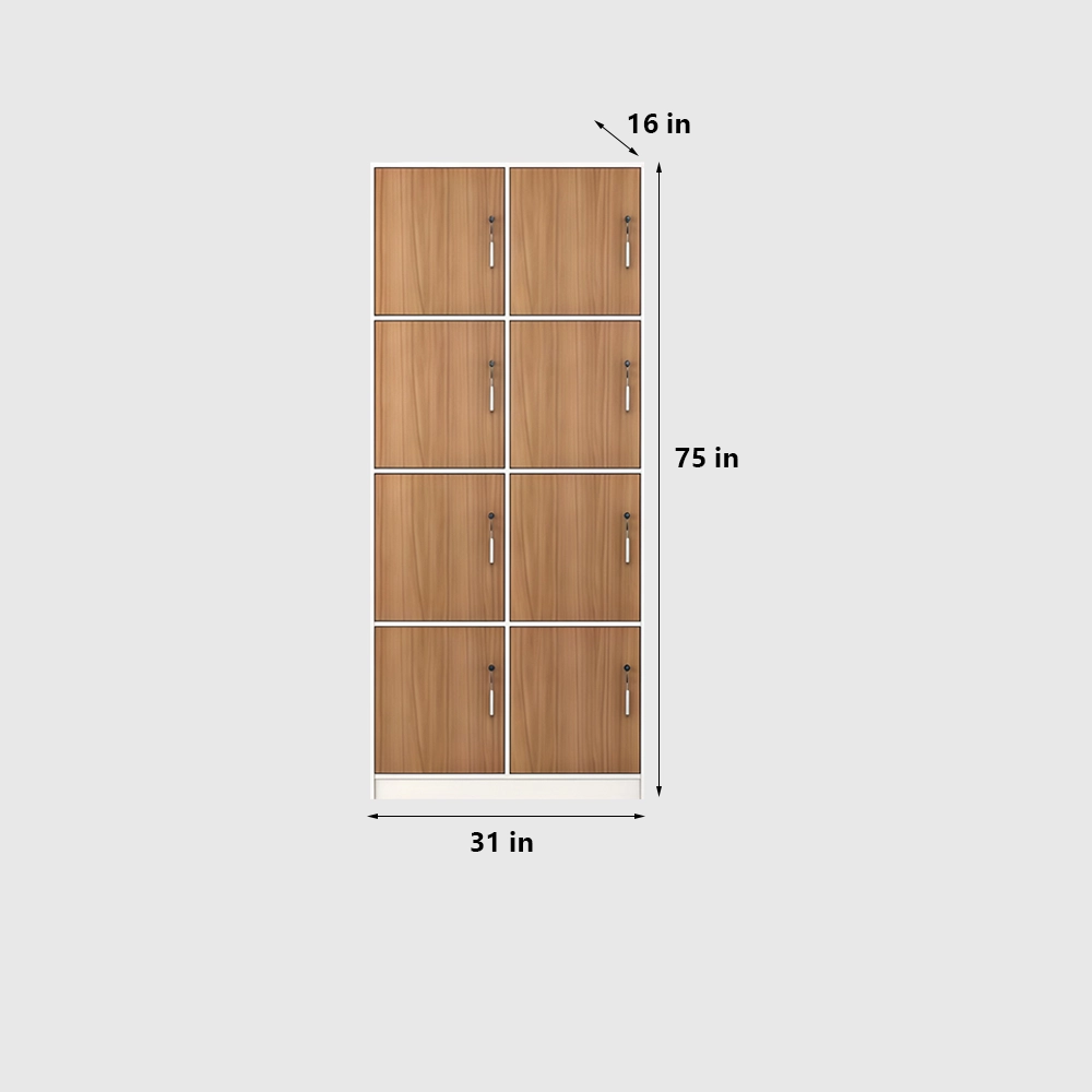 Bathroom Gym Wooden Locking Locker - image 7