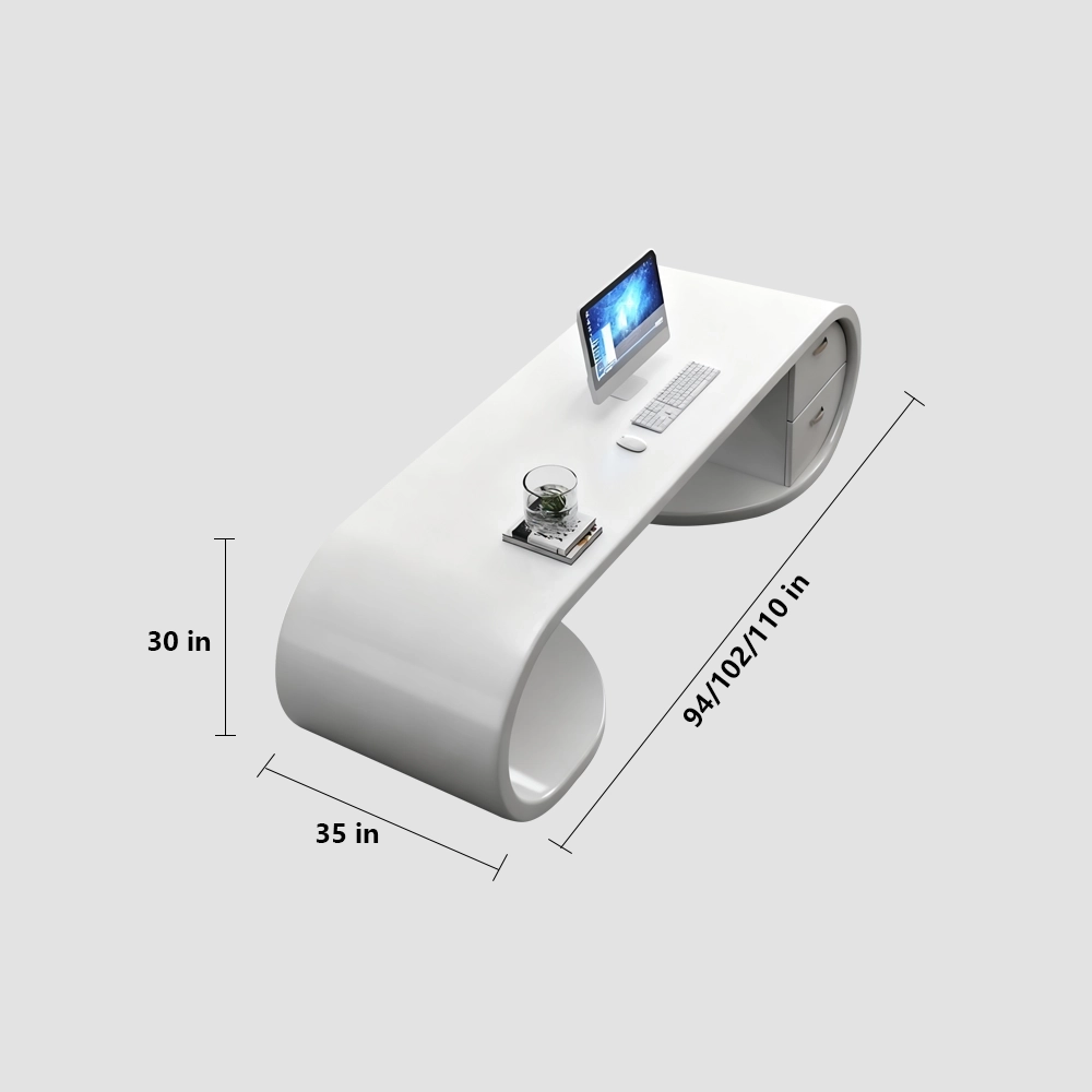 White Lacquered Techy Executive desk - Maoters - image 10