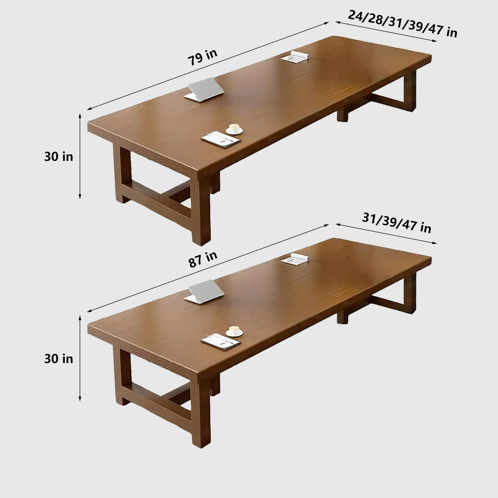 Long Rustic Wooden Conference Table - Maoters - image 9