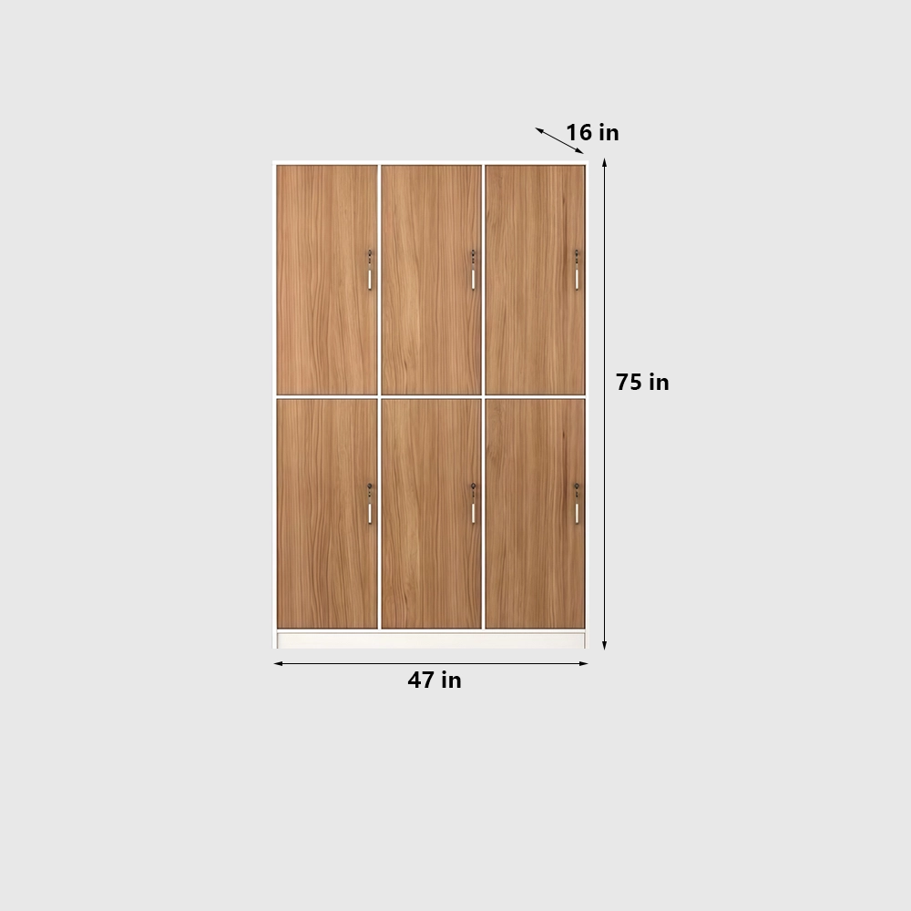 Bathroom Gym Wooden Locking Locker - image 8