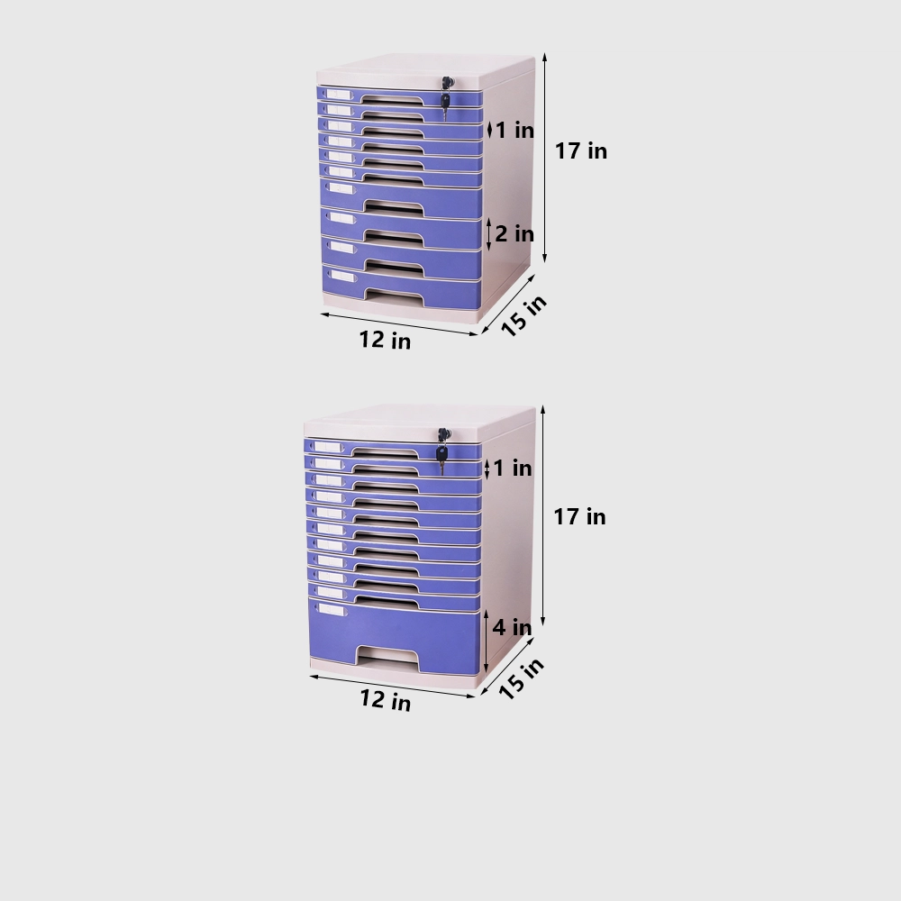 Lockable Desktop File Cabinet - Multi-layer Storage - image 9