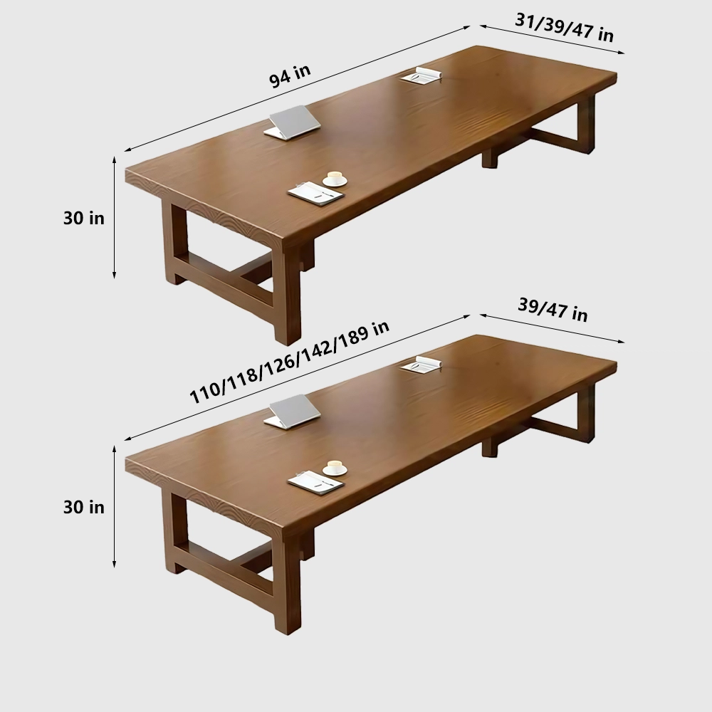 Long Rustic Wooden Conference Table - Maoters - image 10