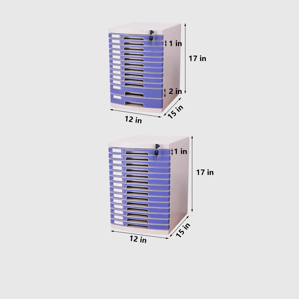 Lockable Desktop File Cabinet - Multi-layer Storage - image 10
