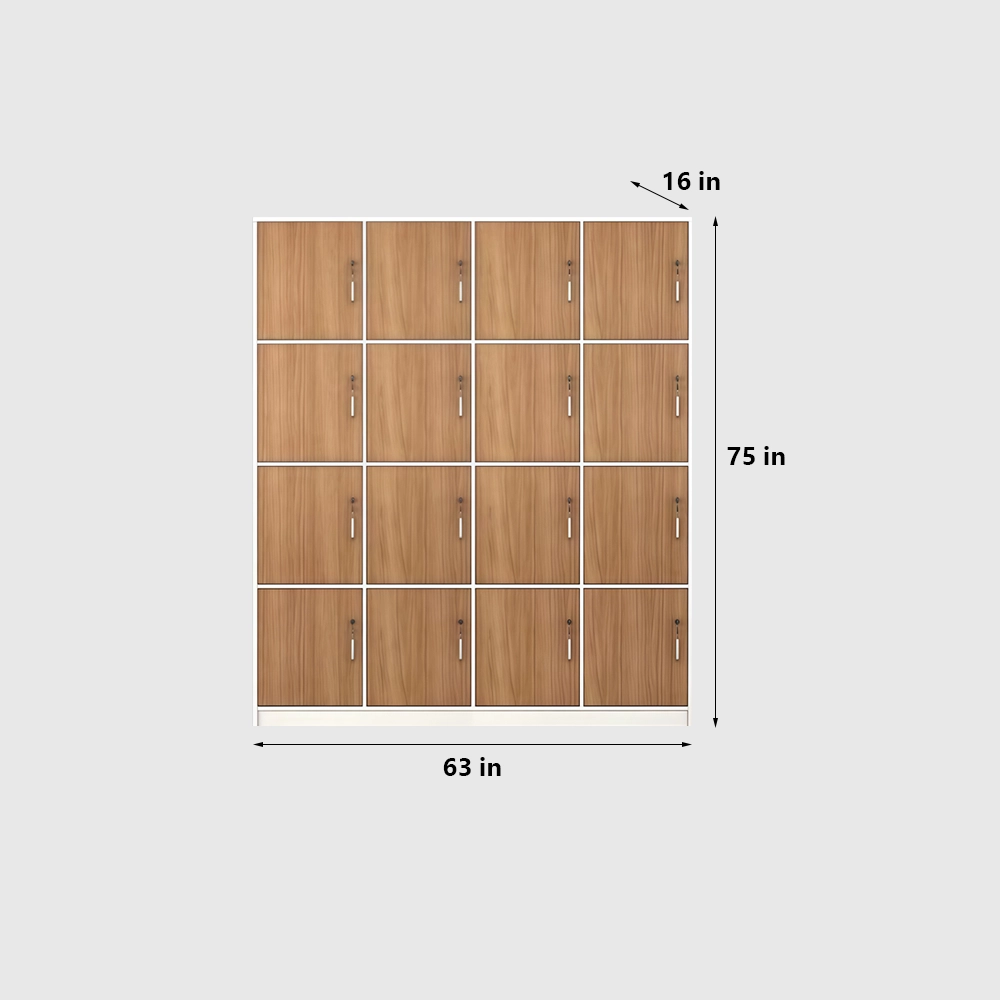 Bathroom Gym Wooden Locking Locker - image 13