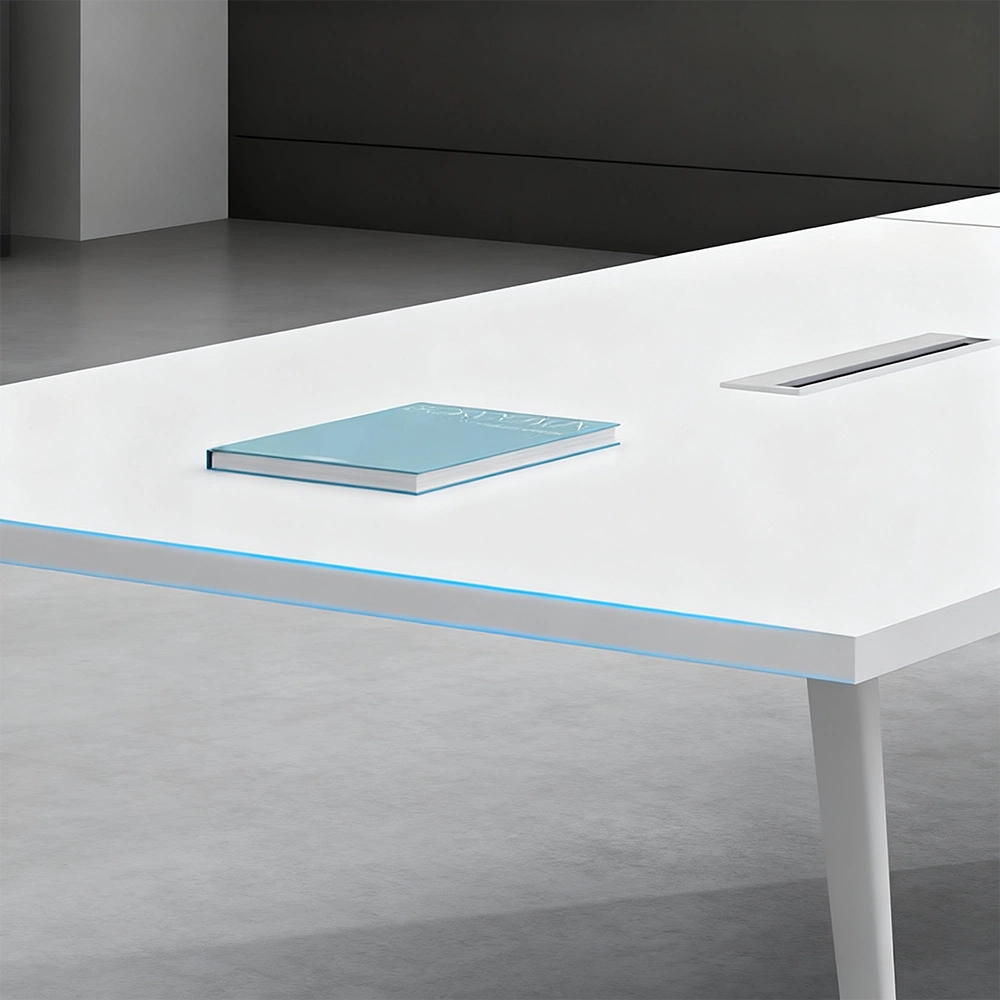 White Rectangular Conference Table – Maoters - image 3