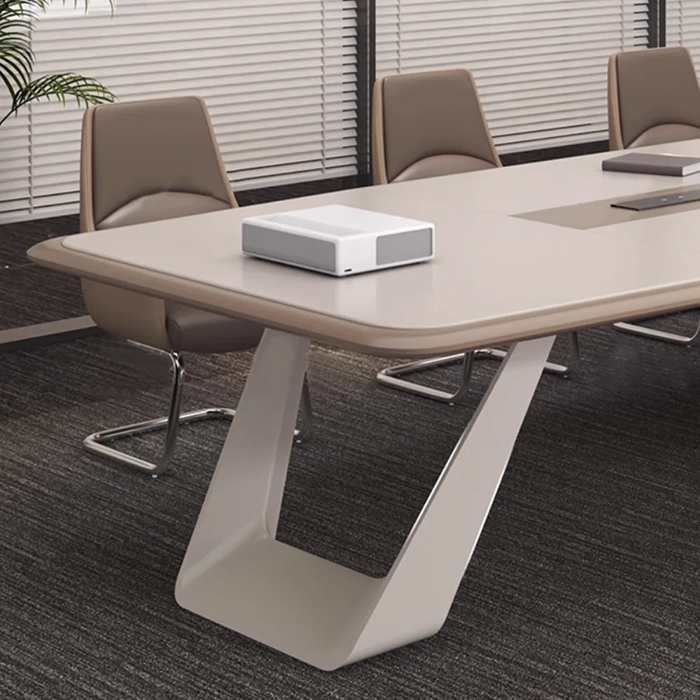 Modern Light Luxury Lacquer Conference Table - image 7