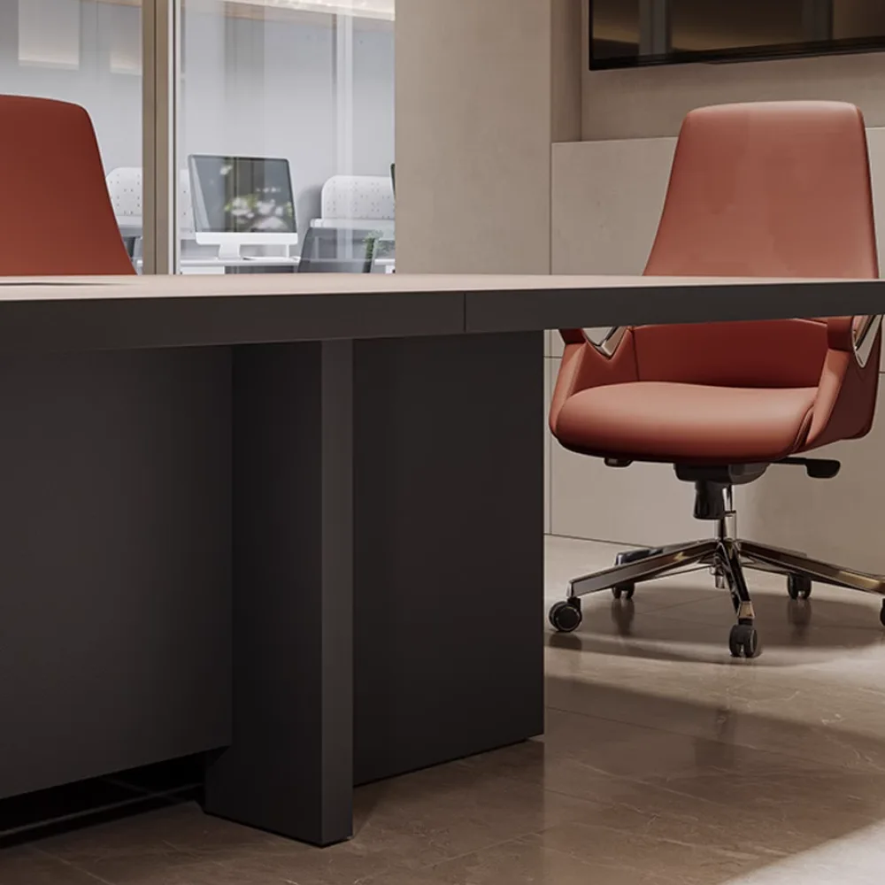 Modern Rectangular Thickened Conference Table - image 5