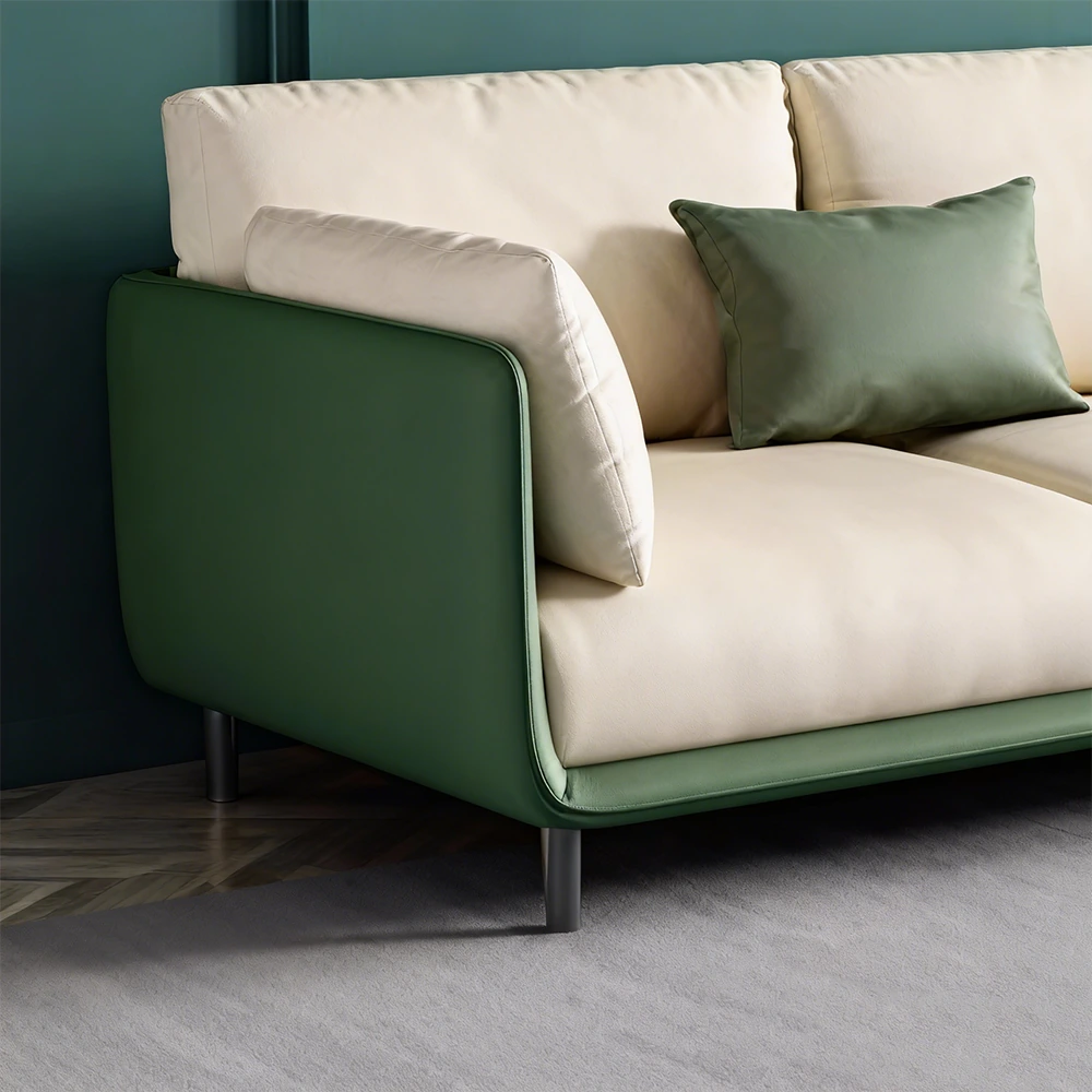 Modern Upholstered Leather Sofa - image 7