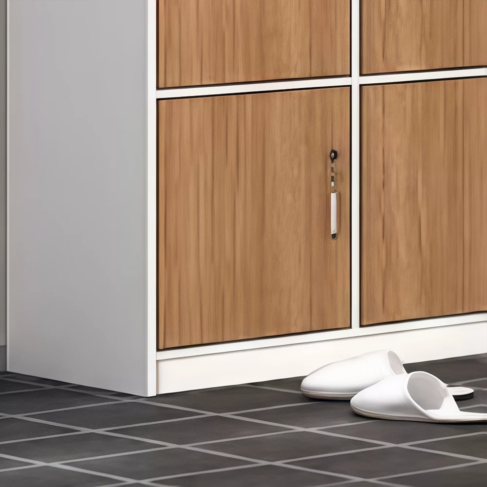 Bathroom Gym Wooden Locking Locker - image 3