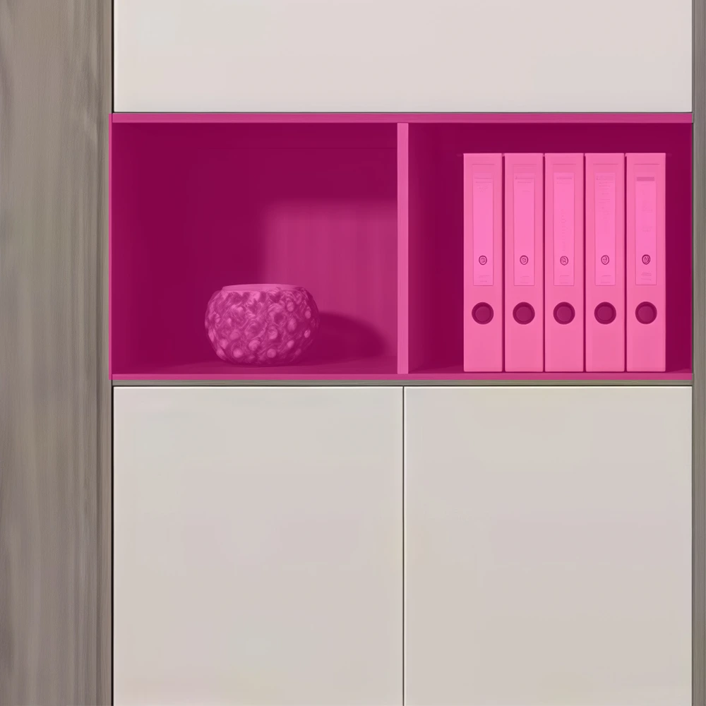 Elegant Wooden Panel Bookshelf &amp; Office File Cabinet - image 4