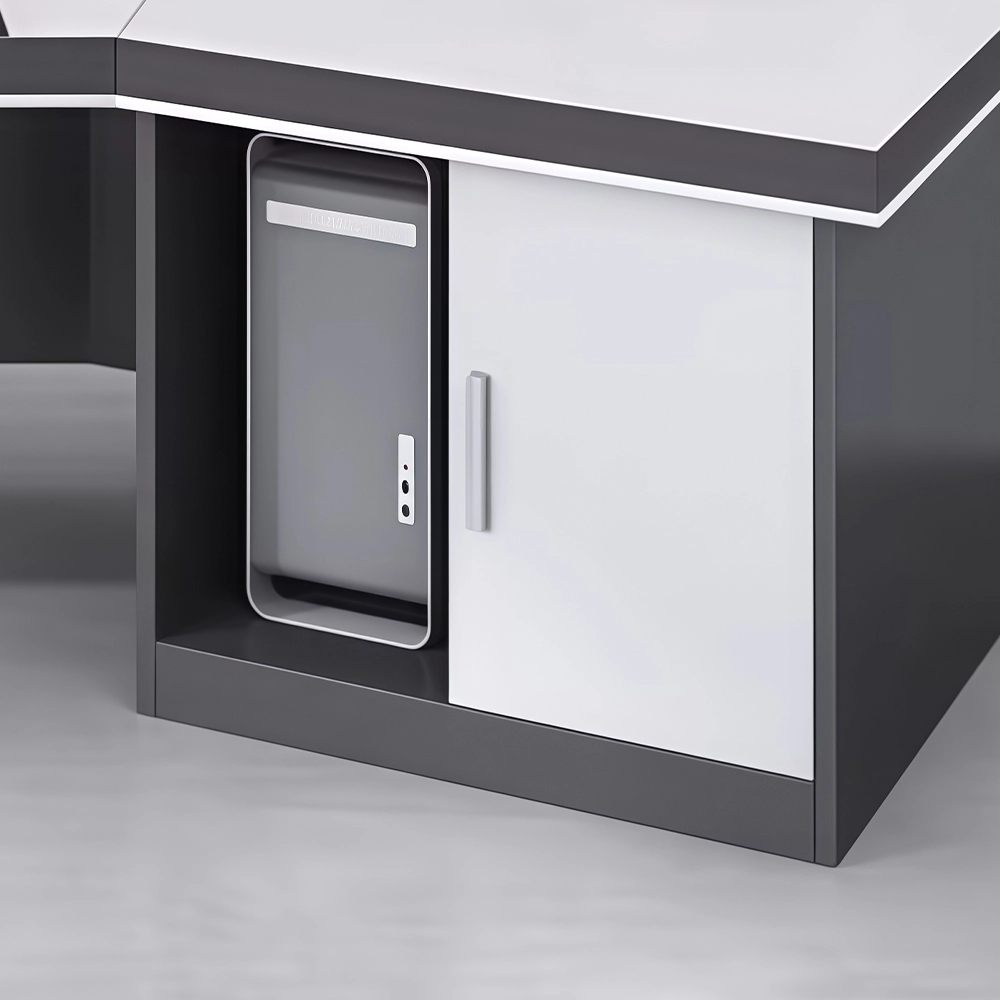 Modern Minimalist Curved Executive Desk - image 13
