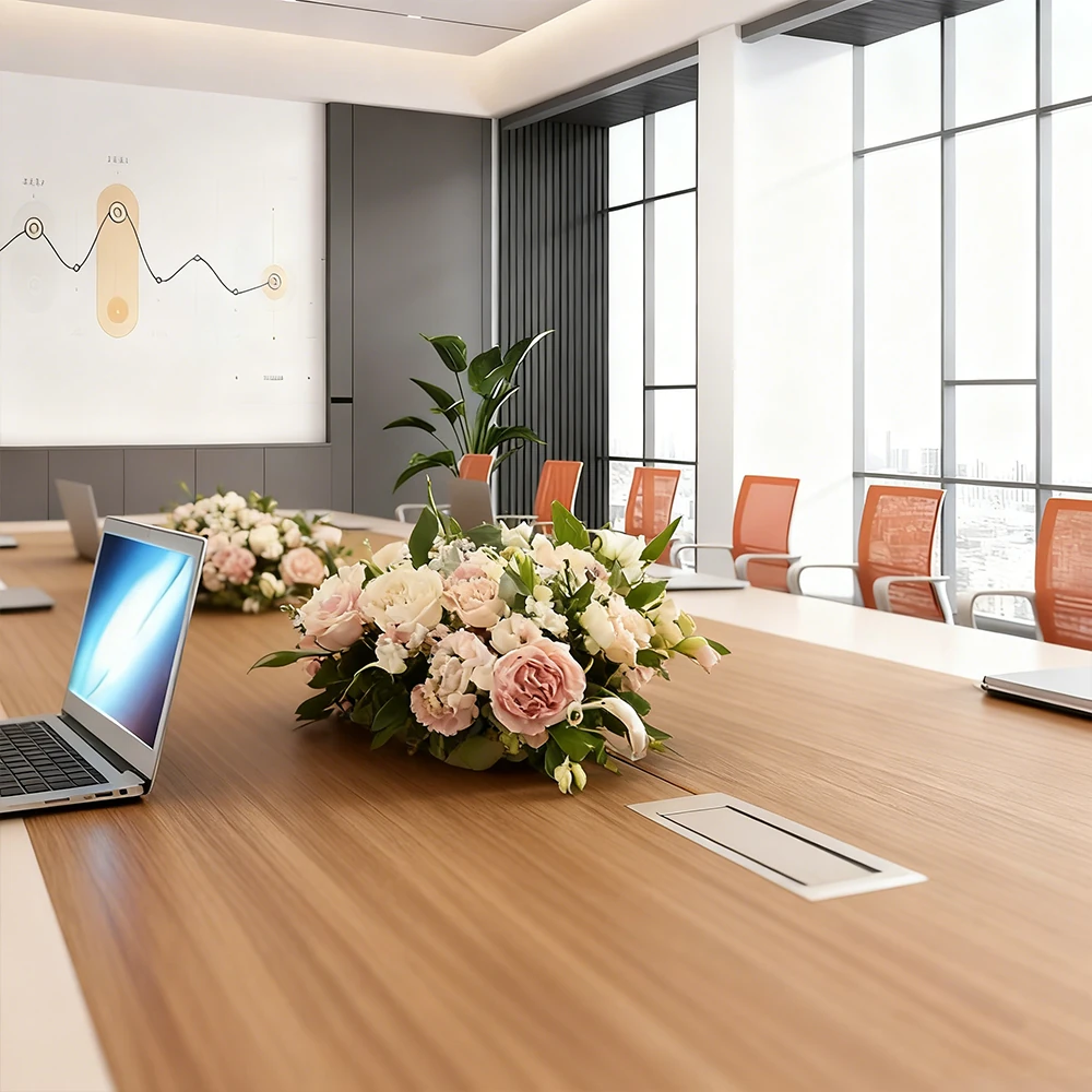 Contemporary Minimalist Office Conference Table - image 4