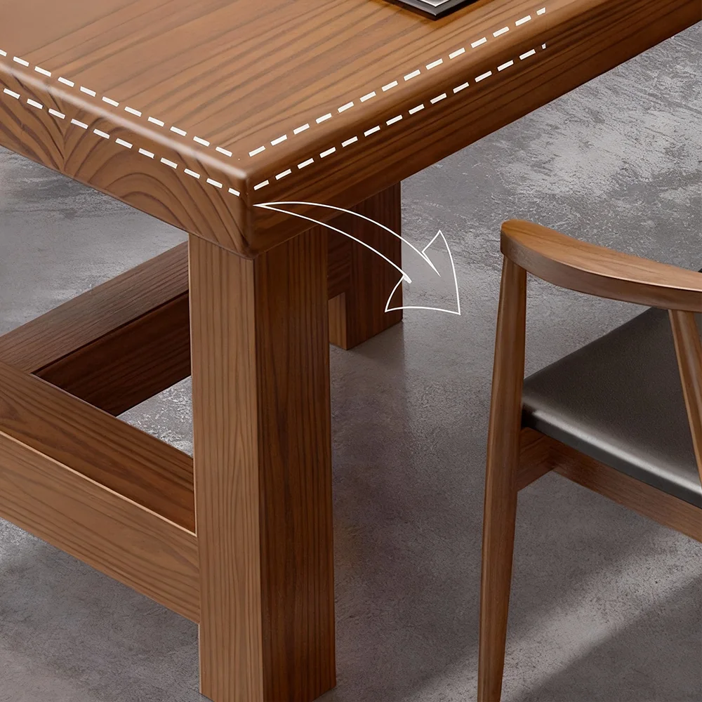 Long Rustic Wooden Conference Table - Maoters - image 5