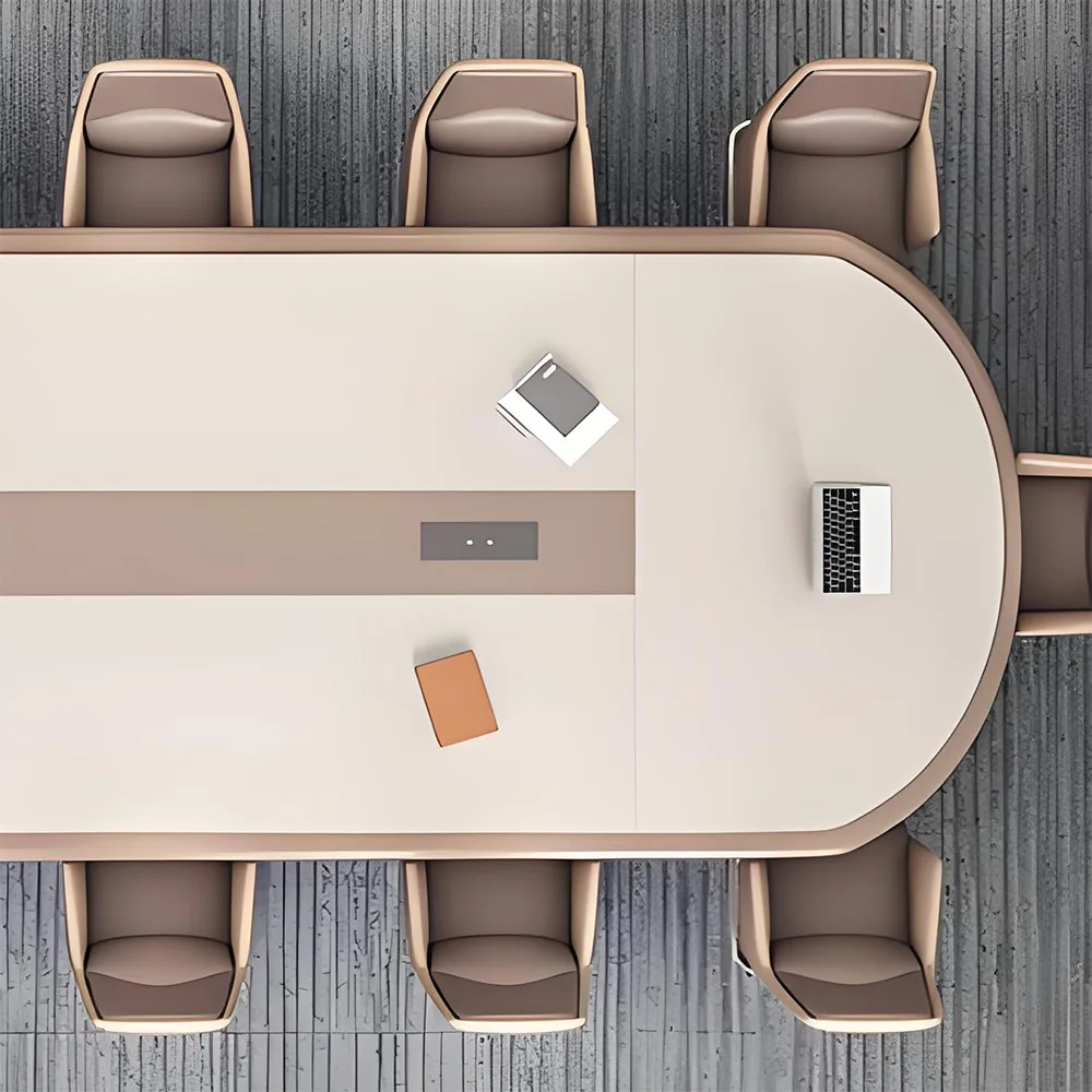 Modern Long Conference Table - Simple Design - image 5
