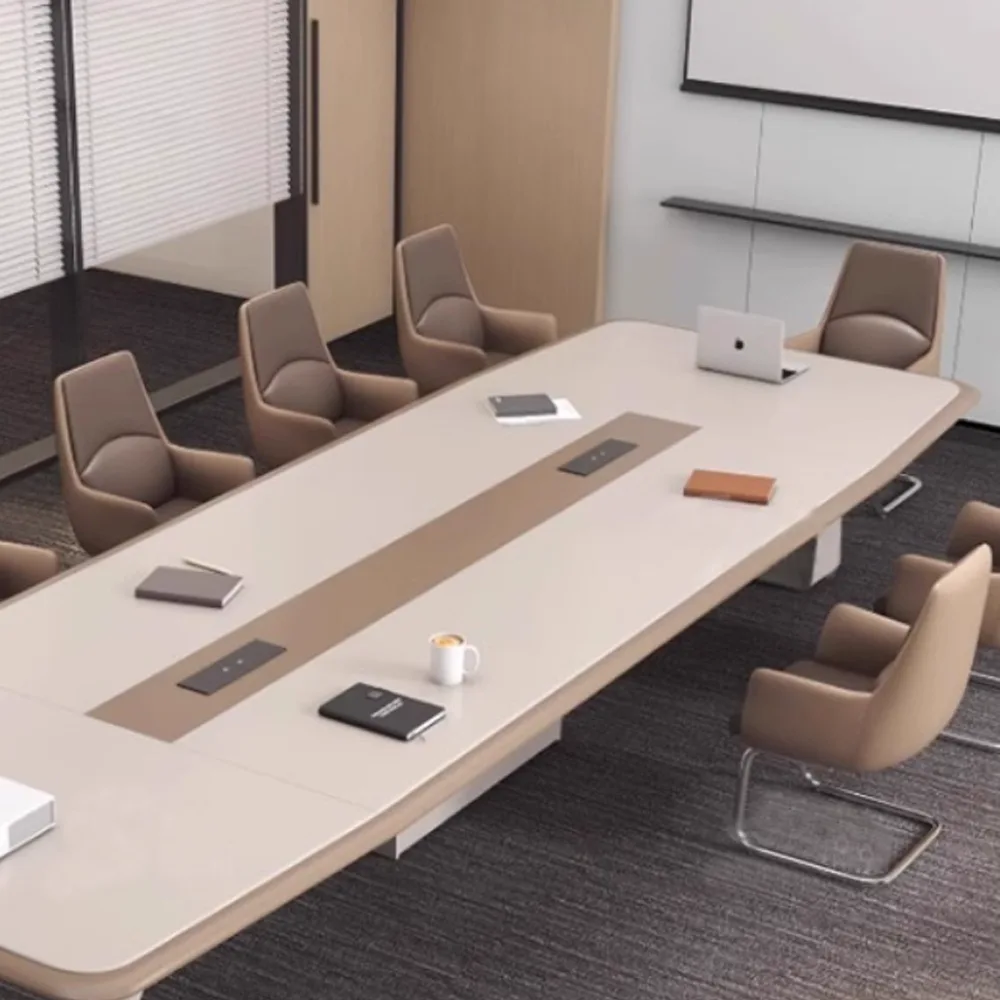 Modern Light Luxury Lacquer Conference Table - image 6