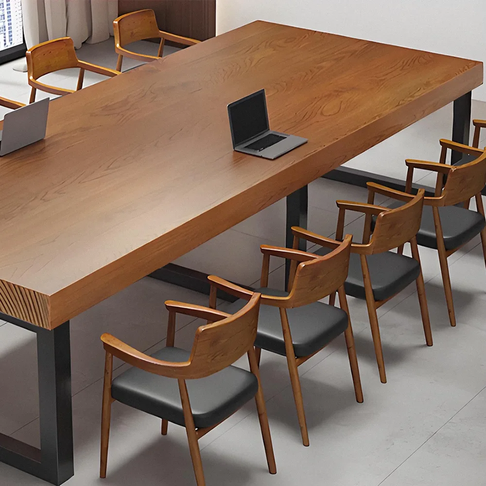Modern Minimalist Solid Wood Conference Table - image 6