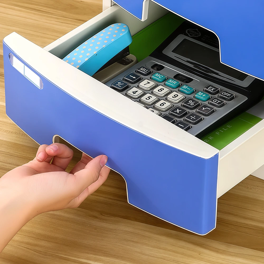 Lockable Desktop File Cabinet - Multi-layer Storage - image 4