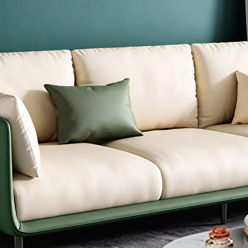 Modern Upholstered Leather Sofa - image 9