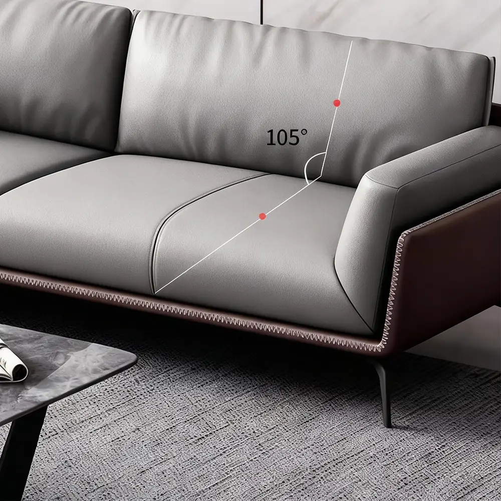 Simple Business Leather Sofa - Maoters - image 7