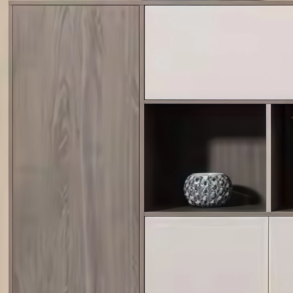 Elegant Wooden Panel Bookshelf &amp; Office File Cabinet - image 5
