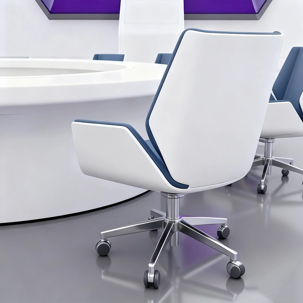 Creative Painted Round Conference Table - White - image 5