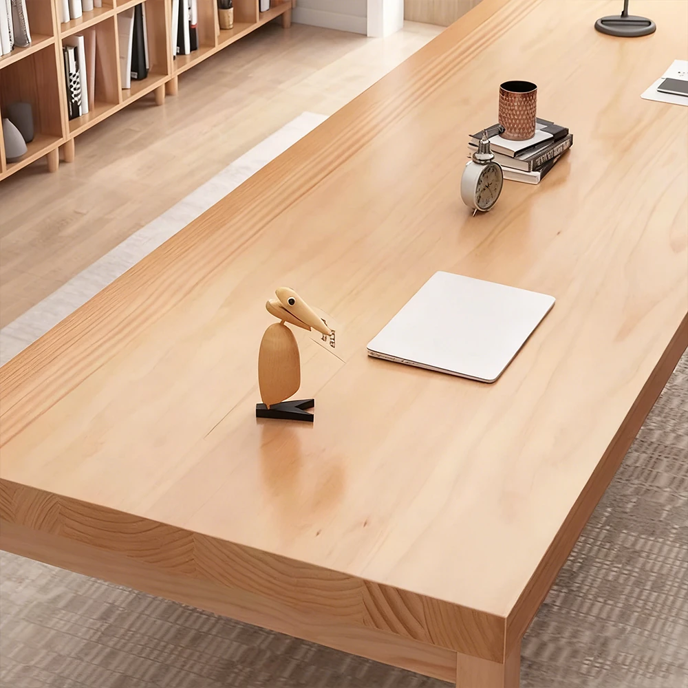 Elegant Solid Wood Minimalist Conference Table - Maoters - image 6