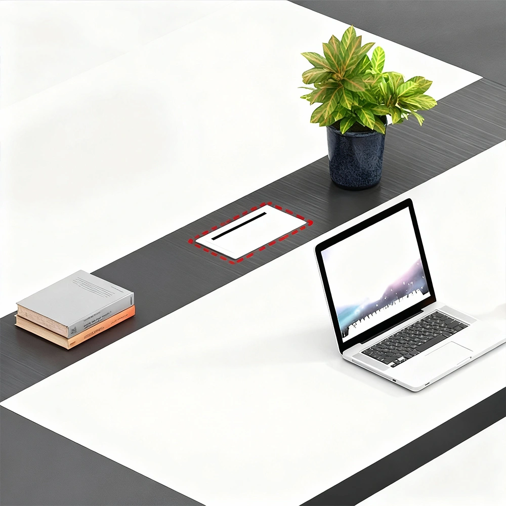 Long Rectangular Office Negotiation Table - image 5