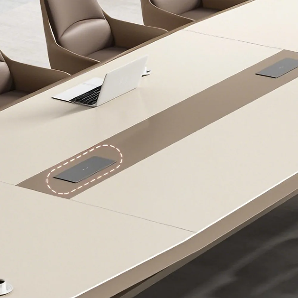 Modern Minimalist Baked Paint Conference Table - image 5