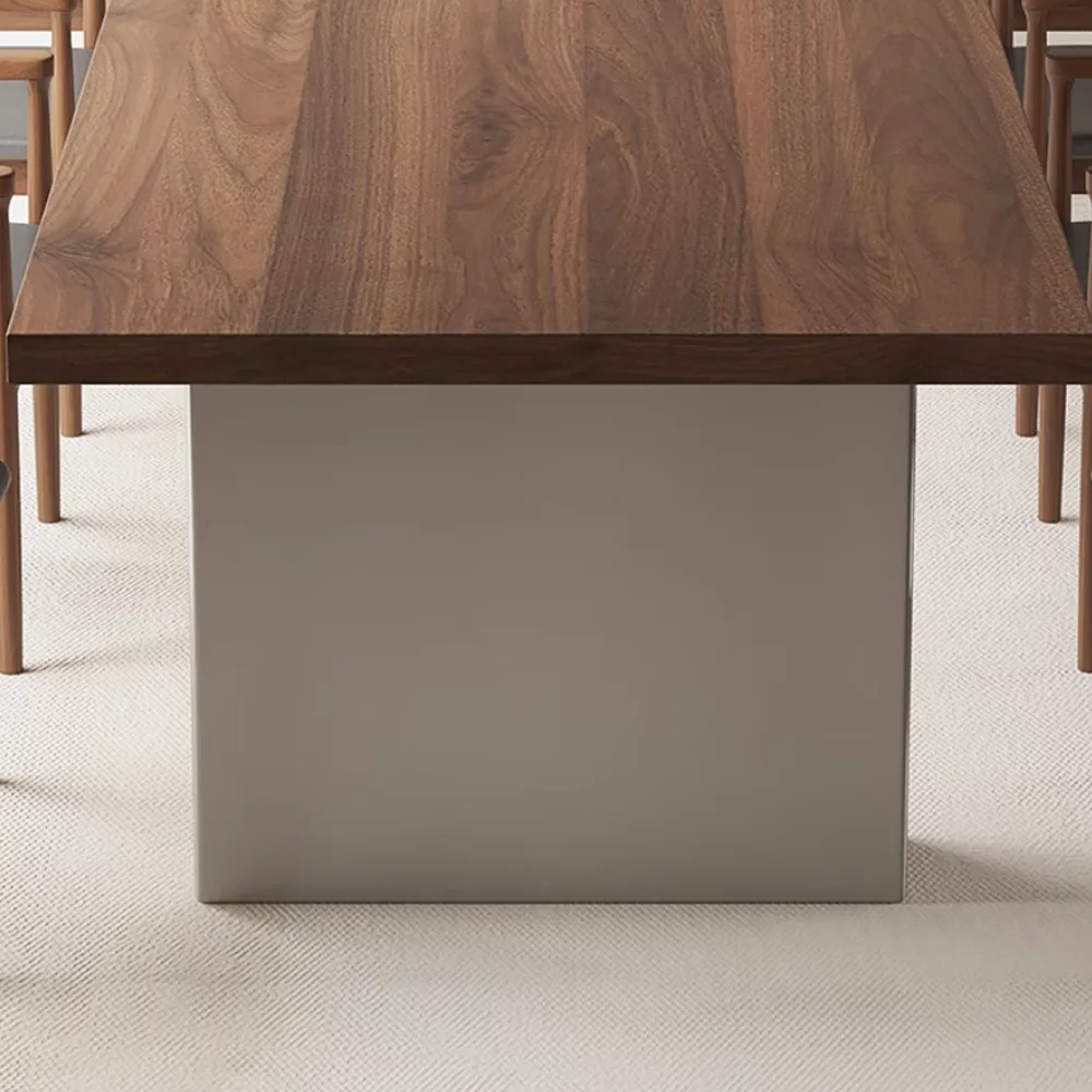 Modern Solid Wood Conference Table - Walnut Color - image 6
