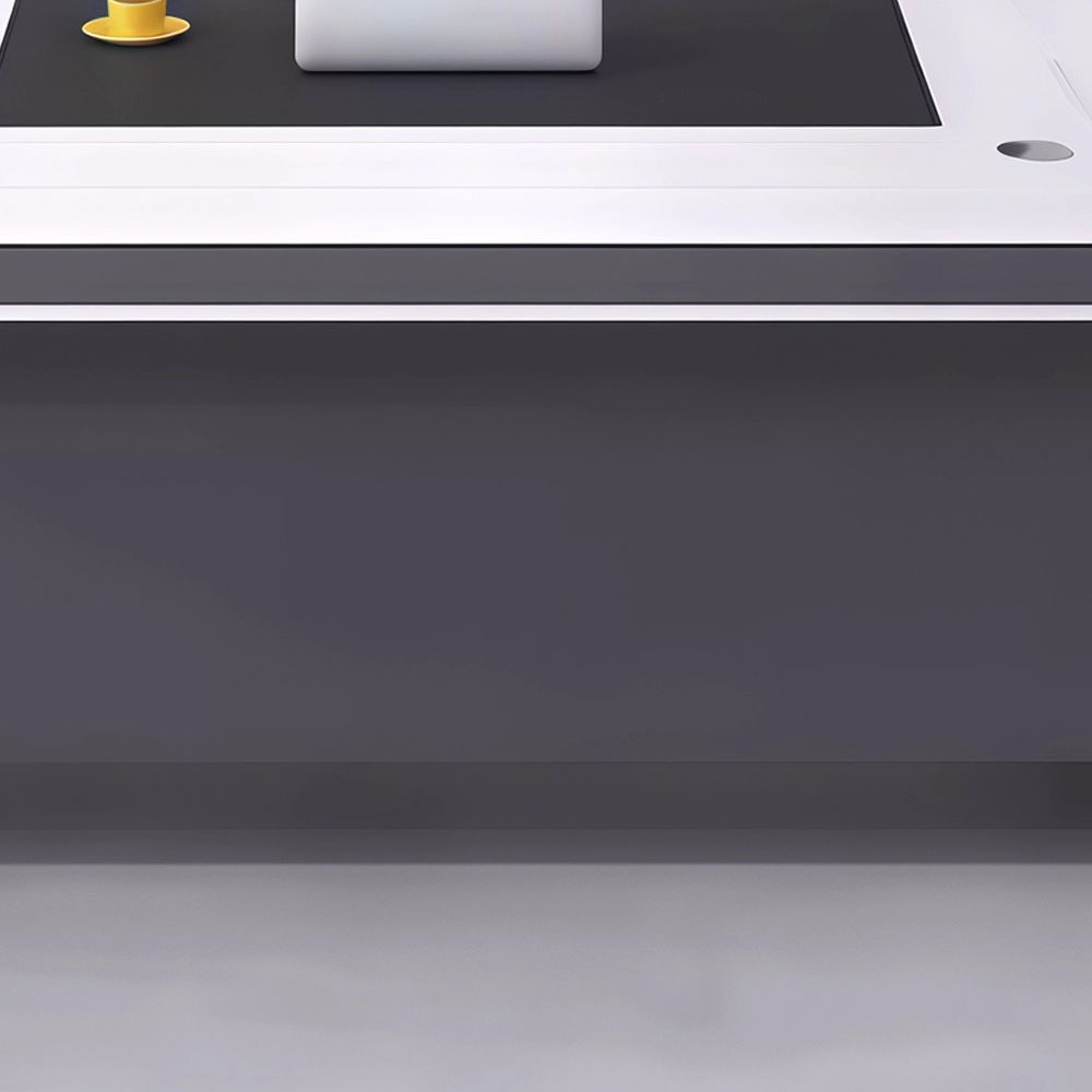 Modern Minimalist Curved Executive Desk - image 11