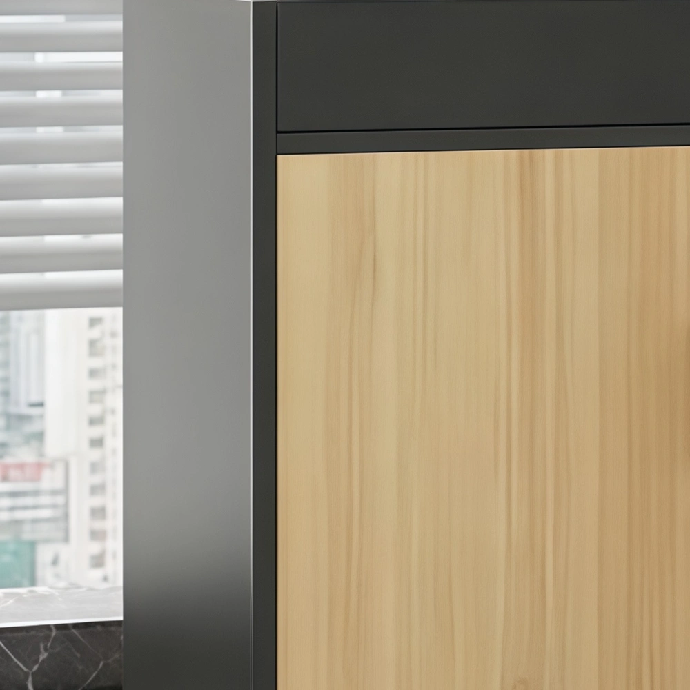 Modern Office Partition Cabinet with Planter - image 3
