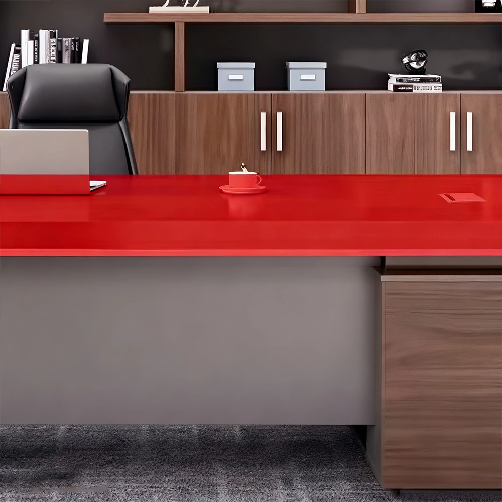L Shaped Desk with Cabinet Storage - Maoters - image 15