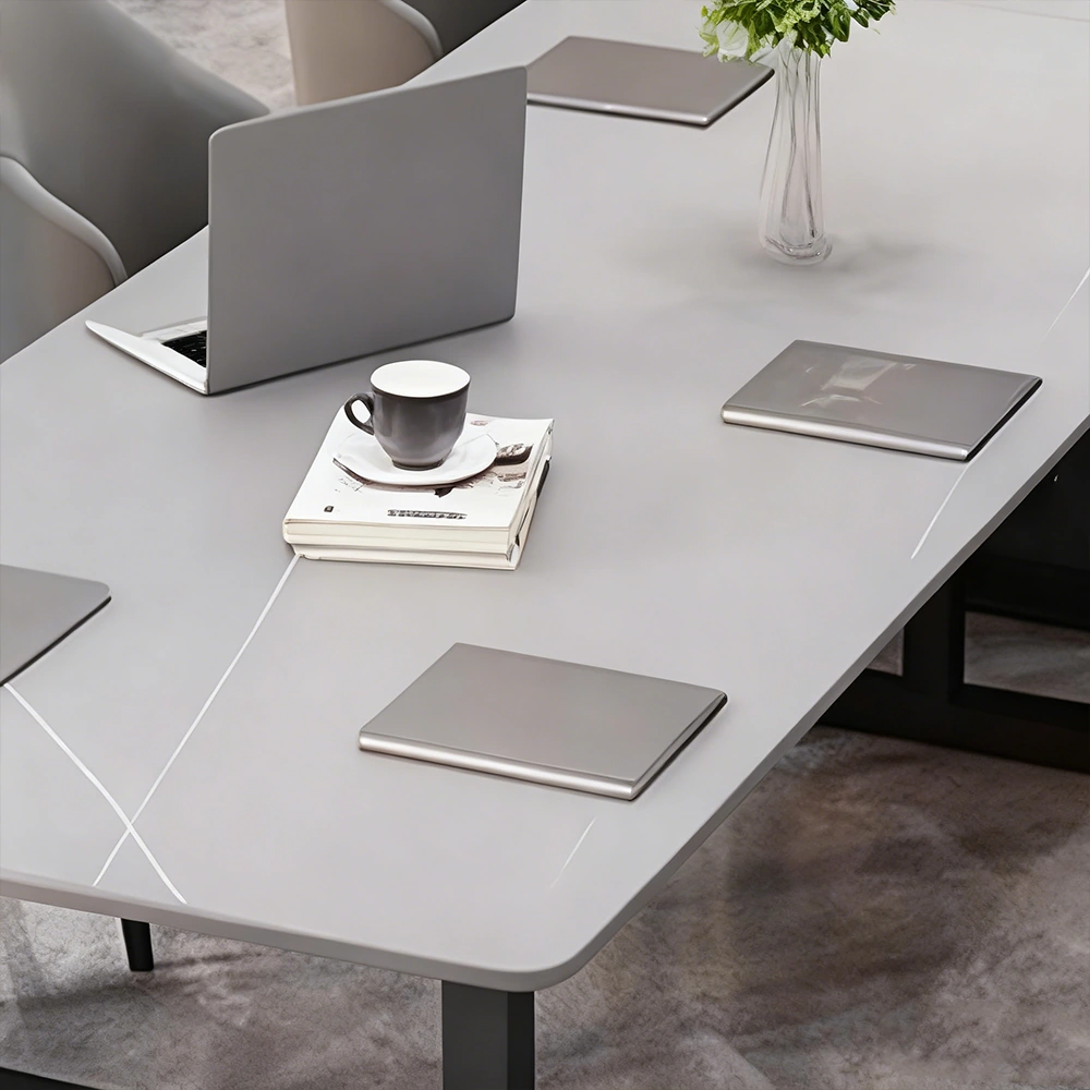 Elegant Nordic-Style Marble Conference Table - image 4